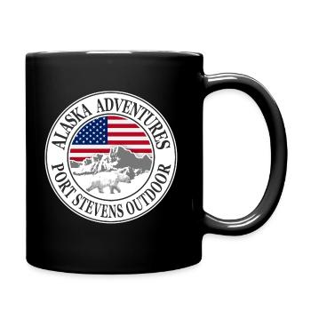 Alaska - Polar bear - Eisbär - Tasse einfarbig - Schwarz - Rechts