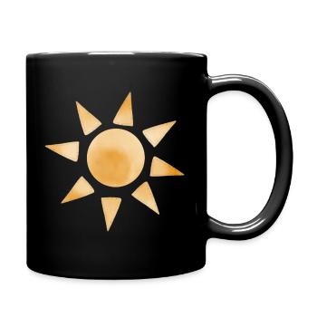 Sonne Symbol - Mug uni - noir - Droite