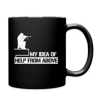 Militär - Tasse einfarbig - Schwarz - Rechts
