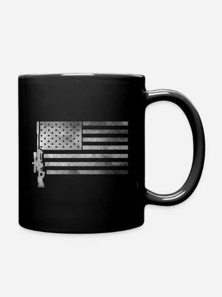Militär Usa Sniper - Tasse einfarbig - Schwarz