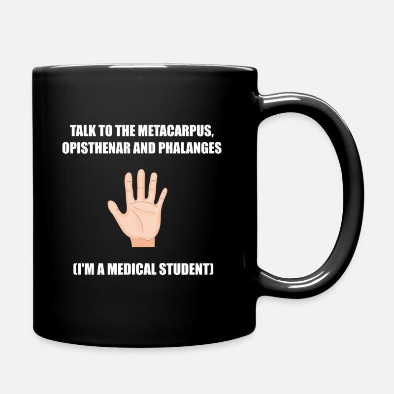 Parlez à Metacarpus (étudiant en médecine) - Mug uni - noir