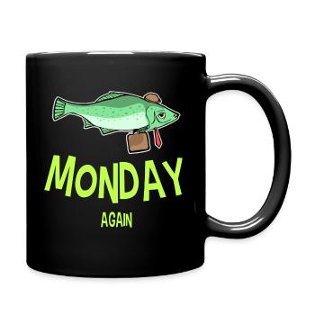 Monday Again - Monday Again T-shirt avec poisson - Mug uni - noir - Droite