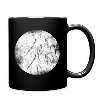 cercle blanc I grunge Géométrie forme ronde - Mug uni - noir - Droite