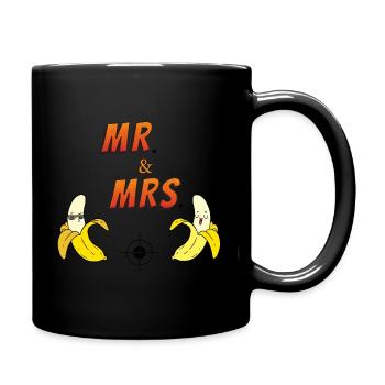 Mr. & MRS. - Tasse einfarbig - Schwarz - Rechts