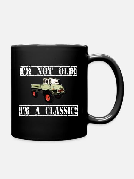 Je ne suis pas vieux - Je suis un classique / Unimog - Mug uni - noir