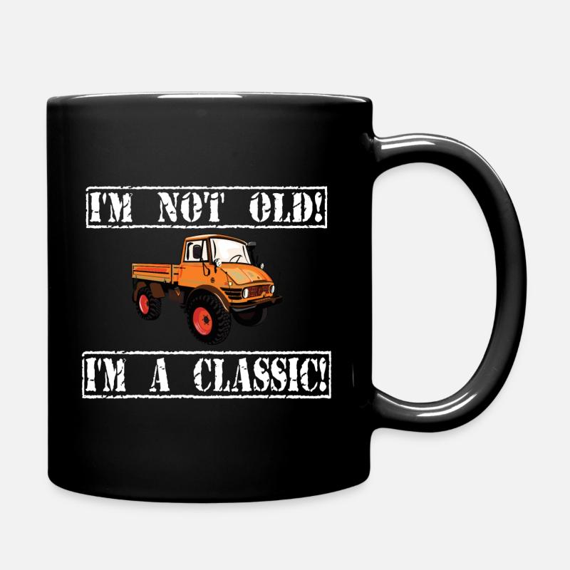 Je ne suis pas vieux - Je suis un classique / Unimog - Mug uni - noir