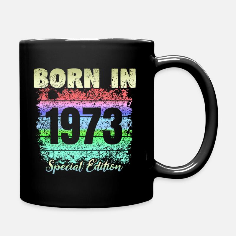 Geboren 1973 - Tasse einfarbig - Schwarz