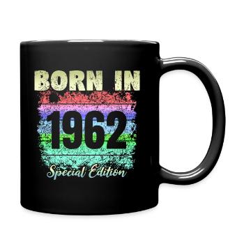 Born in 1962 - Full Colour Mug - black - Right