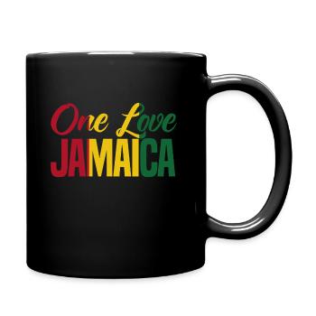 a dear jamaica - Full Colour Mug - black - Right