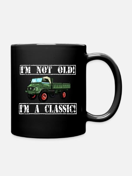 Je ne suis pas vieux - Je suis un classique / Unimog - Mug uni - noir