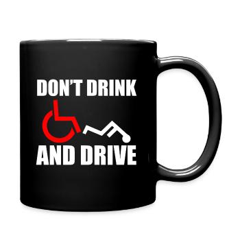 Wheelchair Humor Disabled - Full Colour Mug - black - Right