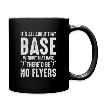 Cheerleader Cheerleading Girl Cheering Lustig - Tasse einfarbig - Schwarz - Rechts