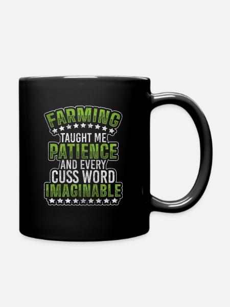 Farmer Cattle Cereals - Full Colour Mug - black