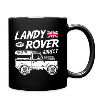 Landy Rover Addict - Tasse einfarbig - Schwarz - Rechts