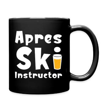 Apres Skilehrer - Tasse einfarbig - Schwarz - Rechts