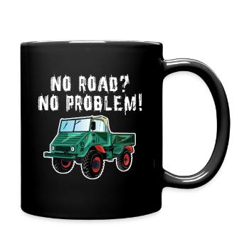 Pas de route? Aucun problème! Unimog - Tout-terrain - Oldtimer - Mug uni - noir - Droite