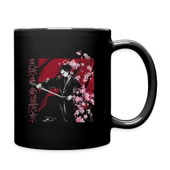 Cherry blossom - Full Colour Mug - black - Right