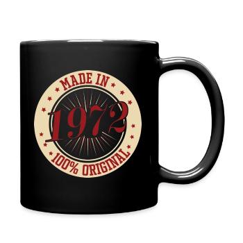 Made in 1972 100 The Original Birthday Saying - Full Colour Mug - black - Right