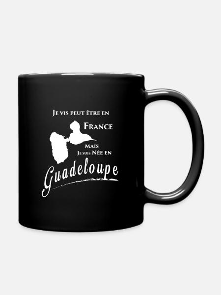 T shirt personnalisé humoristique, Guadeloupe 5 - Mug uni - noir