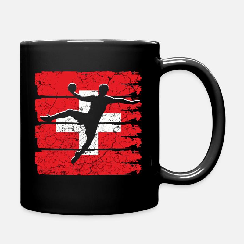 Schweiz Handball Nationalmannschaft - Tasse einfarbig - Schwarz