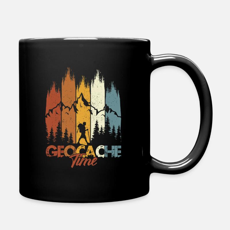 Geocache Time - Full Colour Mug - black
