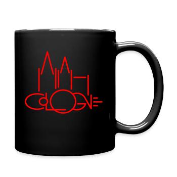 Cologne - Tasse einfarbig - Schwarz - Rechts
