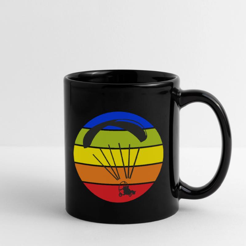 Paramoteur Paramoteur Trike Coloré Retro Circle Mug uni