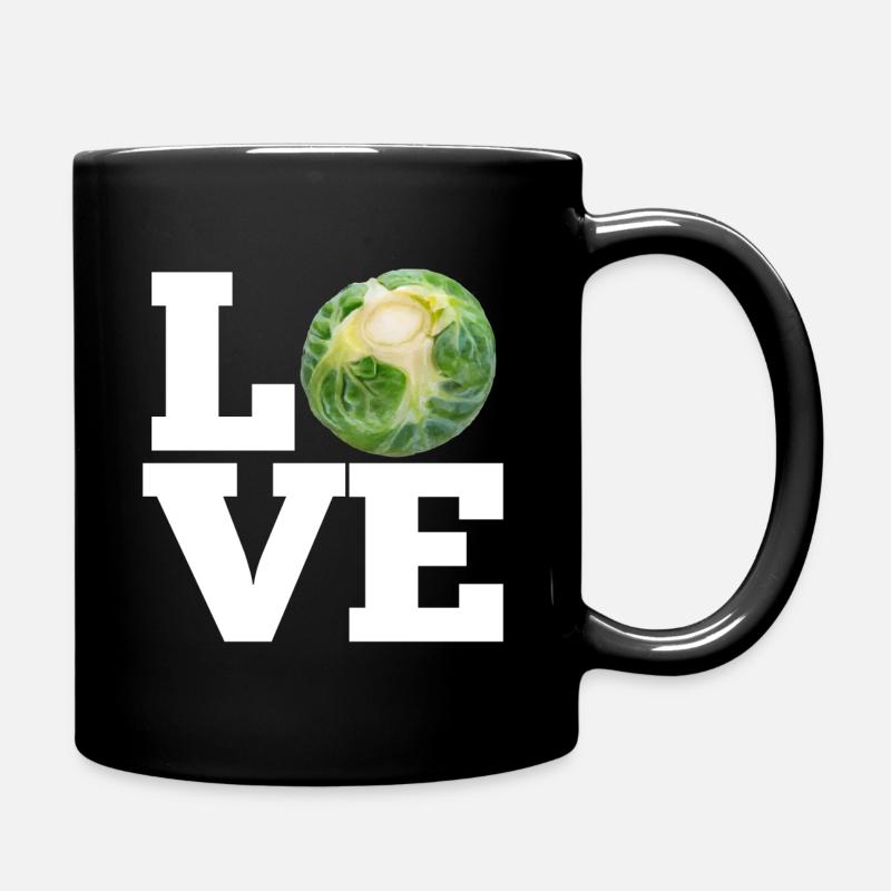 LOVE ROSENKOHL - LOVE BRUSSEL SPROUTS - Tasse einfarbig - Schwarz