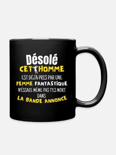 Désolé cet homme est déjà pris | cadeau couple - Mug uni - noir