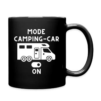 Wohnmobil-Modus auf Wohnmobil Geschenk - Tasse einfarbig - Schwarz - Rechts