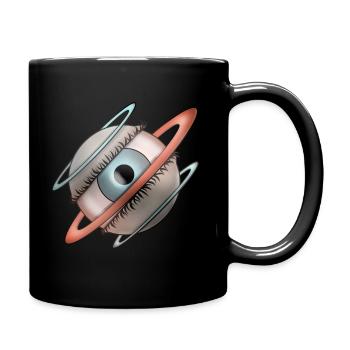 Œil de l’espace - Mug uni - noir - Droite