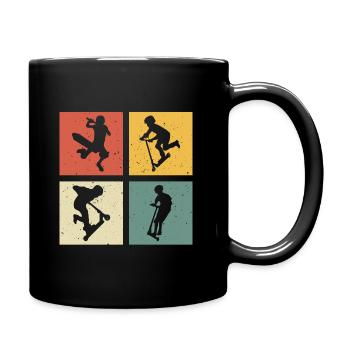 Scooter retro scooter scooter - Full Colour Mug - black - Right