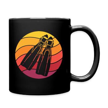 Plongée Rétro Style Vintage - Mug uni - noir - Droite
