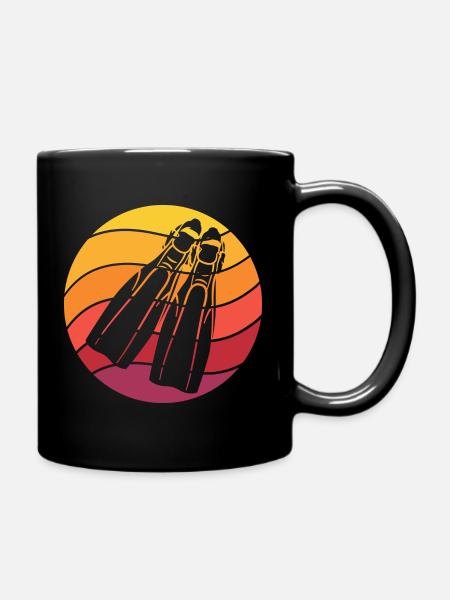 Plongée Rétro Style Vintage - Mug uni - noir