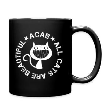 All Cats Are Beautiful - Full Colour Mug - black - Right