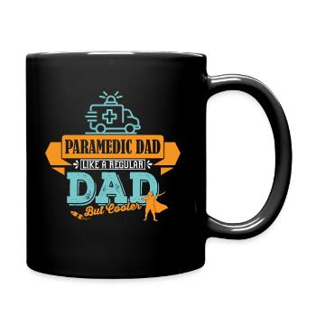 Sanitäter Vater cooler Papa - Tasse einfarbig - Schwarz - Rechts