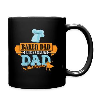 Bäcker Vater Papa cooler - Tasse einfarbig - Schwarz - Rechts