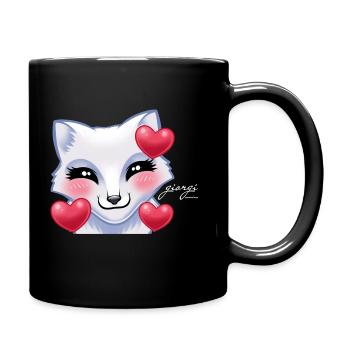 Lovely Arctic Fox - Tasse einfarbig - Schwarz - Rechts