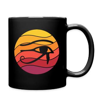 Eye Of Horus Retro Style Vintage - Full Colour Mug - black - Right