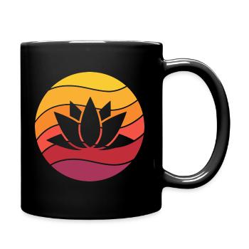 Lotus Retro Style Vintage - Mug uni - noir - Droite
