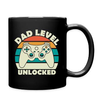 Dad Level Freigeschaltet 1 - Tasse einfarbig - Schwarz - Rechts