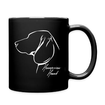 HANOVERIAN HOUND Profil Chiens Wilsigns - Mug uni - noir - Droite