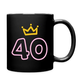 Cadeau Krone du 40e anniversaire - Mug uni - noir - Droite