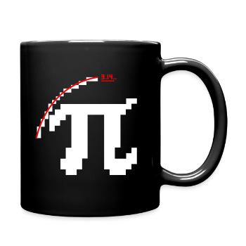 Icône Pixel Pi - Mug uni - noir - Droite