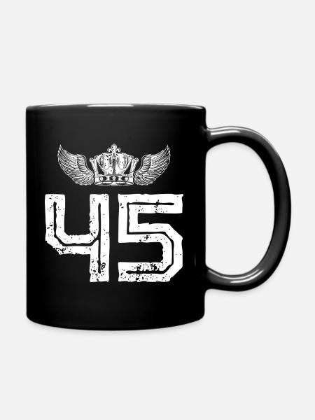 45 Couronne numérique - Mug uni - noir