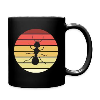 Fourmi Rétro Style Vintage - Mug uni - noir - Droite