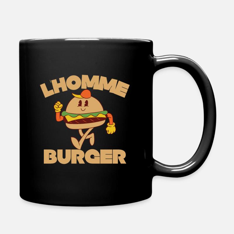 L'homme burger - Mug uni - noir