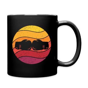 Boxen Retro Style Vintage - Tasse einfarbig - Schwarz - Rechts