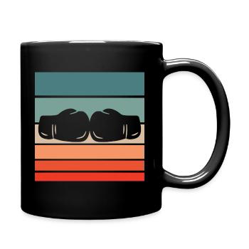 Boxen Retro Style Vintage - Tasse einfarbig - Schwarz - Rechts