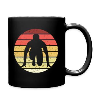 Running Retro Style Vintage - Full Colour Mug - black - Right